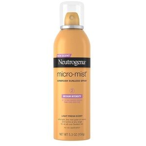 Neutrogena Micro Mist Airbrush Sunless Tanning Spray Medium Intensity 5.3 Oz